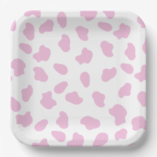 Pink First Rodeo Cowgirl Birthday Paper Plates