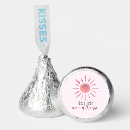 Pink First Trip Around The Sun 1st Birthday Party Hersheys Kisses