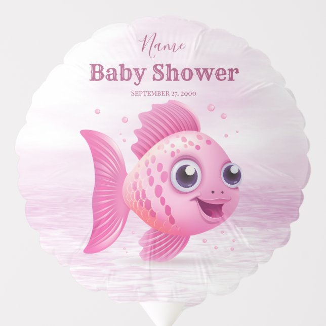 Pink Fish Balloon (Front)