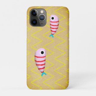 pink fish iPhone 11 pro case