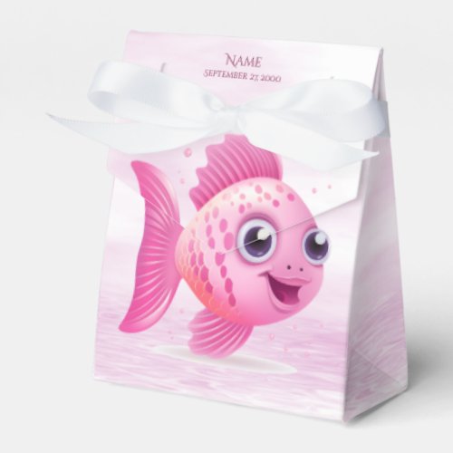 Pink Fish Favor Box