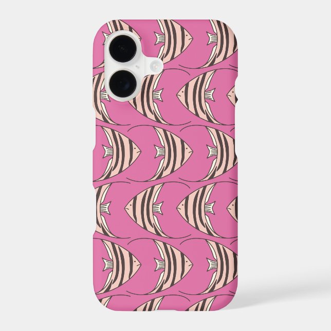 Pink fish pattern Case-Mate iPhone case (Back)