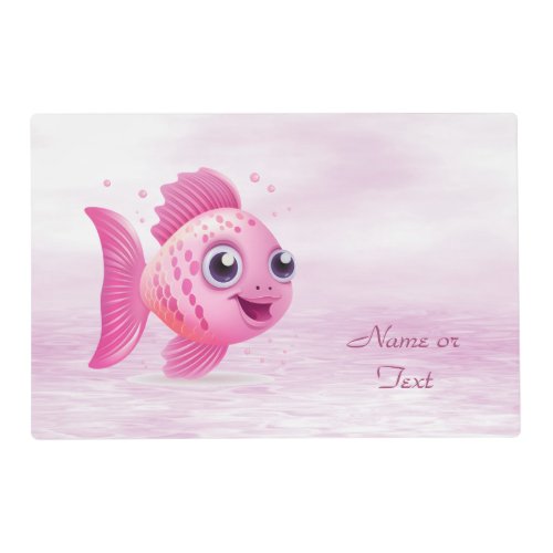 Pink Fish Placemat