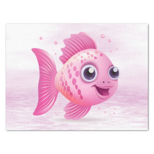 Pink Fish Tissue Paper