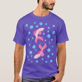 Pink fishes and bubbles T-Shirt