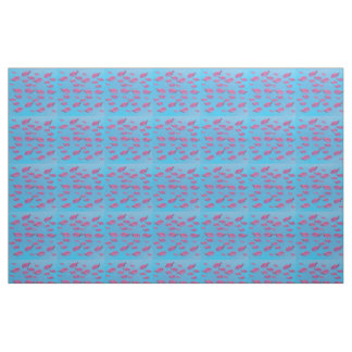 Pink  Fishes Fabric