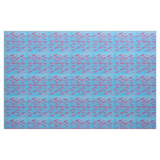 Pink  Fishes Fabric