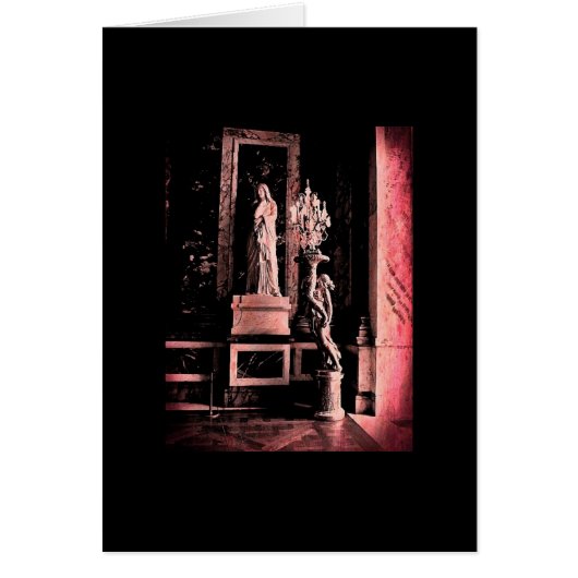 Pink Fisheye Versailles Statue Cards (Front)