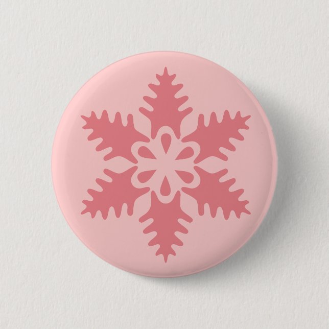 Pink Flake 7 Button (Front)
