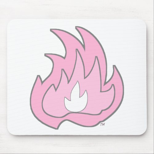 Pink Flame Gurl Flame Mouse Pad