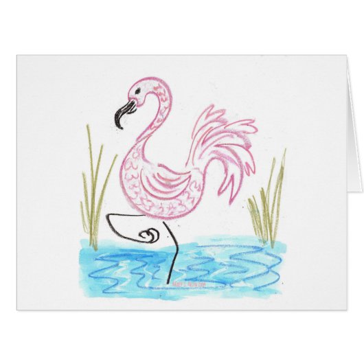 Pink Flamingo #13 by EelKat Wendy C Allen (Front Horizontal)
