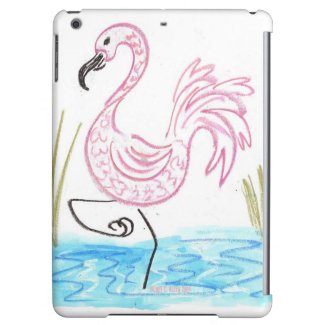 Pink Flamingo #13 by EelKat Wendy C Allen iPad Mini Cases