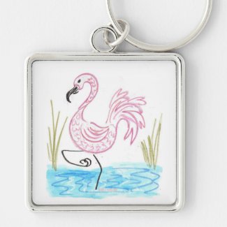 Pink Flamingo #13 by EelKat Wendy C Allen