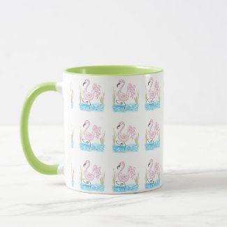 Pink Flamingo #13 by EelKat Wendy C Allen Mug