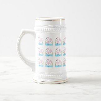 Pink Flamingo #13 by EelKat Wendy C Allen Mug