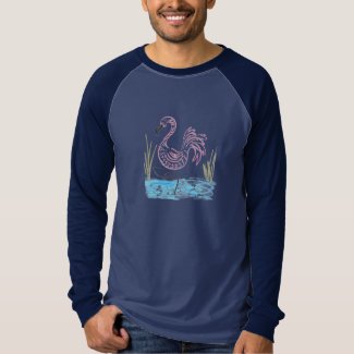 Pink Flamingo #13 by EelKat Wendy C Allen T-Shirt