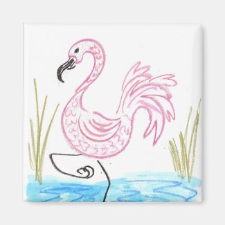 Pink Flamingo #13 Magnet
