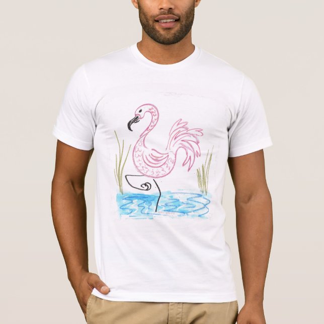 Pink Flamingo #13 T-Shirt (Front)