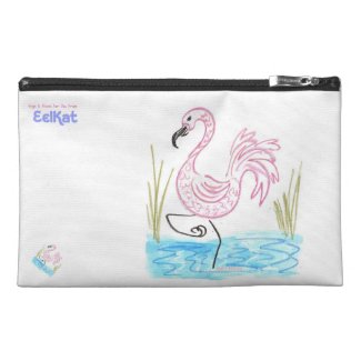 Pink Flamingo #13 Travel Accessory Bag