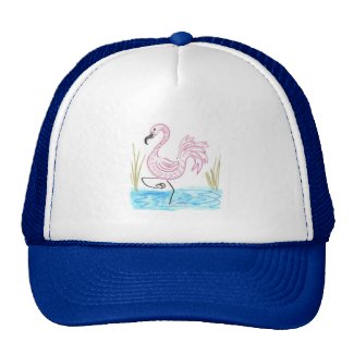 Pink Flamingo 13 Trucker Hat