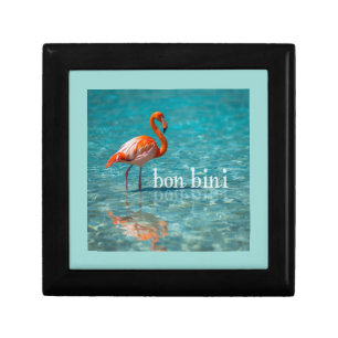 Pink flamingo abc islands gift box