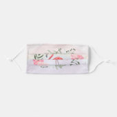 Pink Flamingo Adult Cloth Face Mask (Front, Folded)