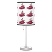 Pink Flamingo and Feathered Hat Table Lamp (Right)