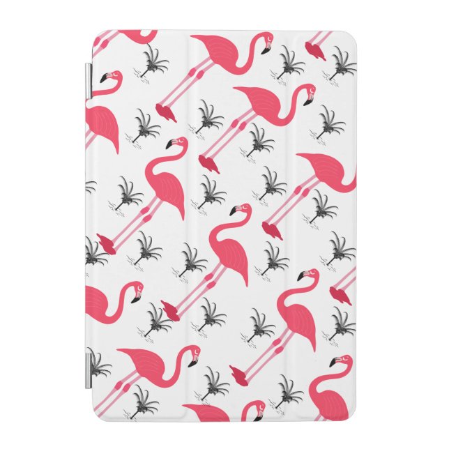 Pink Flamingo and Palm Tree iPad Mini Cover (Front)