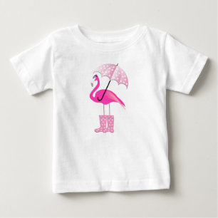 Pink Flamingo - Baby Fine Jersey T-Shirt Baby T-Shirt