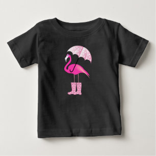 Pink Flamingo - Baby Fine Jersey T-Shirt Baby T-Shirt