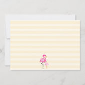 Pink Flamingo Baby Shower Invitation (Back)