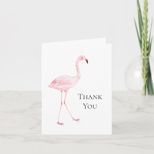 Pink Flamingo Baby Shower Thank you
