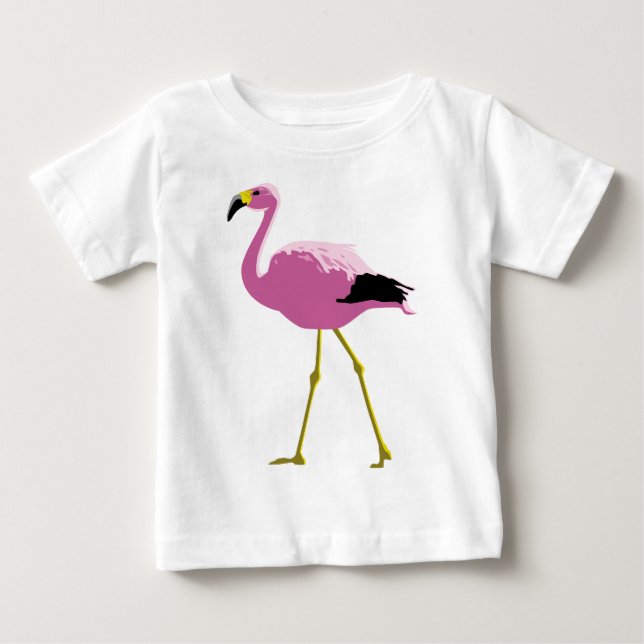 Pink Flamingo Baby T-Shirt (Front)