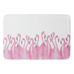 Pink Flamingo bath mat