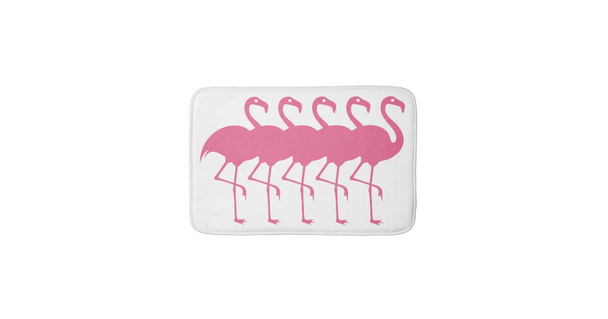 Pink Flamingo Bath Mats | Zazzle