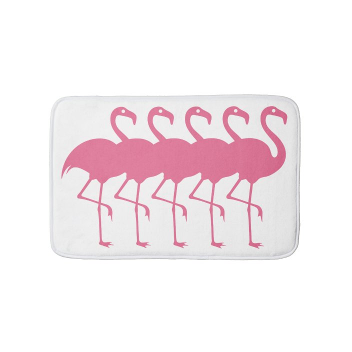 Pink Flamingo Bath Mats | Zazzle.com