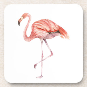 Pink Flamingo Beverage Coaster