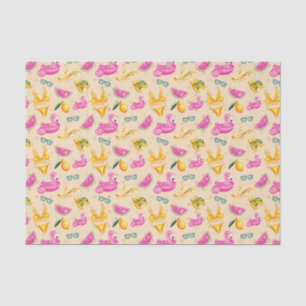 Pink Flamingo Bikini & Hat (Design 35 Pink Series) Tissue Paper