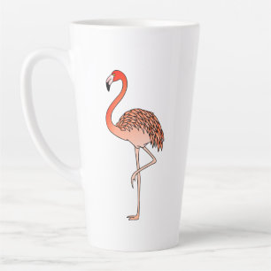 Pink Flamingo Bird Lineart-57567 Coffee Mug