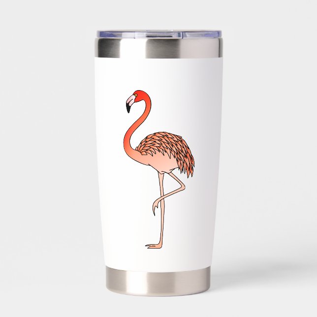 Pink Flamingo Bird Lineart-57567 Insulated Tumbler (Front)
