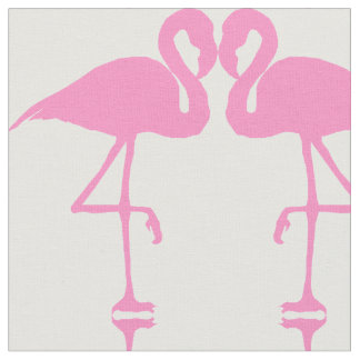 Pink Flamingo Bird Sewing Pattern Fabric