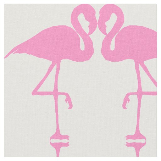 Pink Flamingo Bird Sewing Pattern Fabric