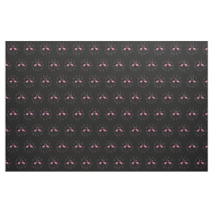 Pink Flamingo Birds Fabric
