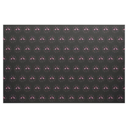 Pink Flamingo Birds Fabric