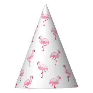 Pink Flamingo Birthday Party Pattern Hat
