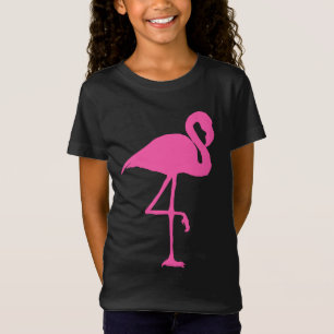 PINK FLAMINGO Black T-shirts GIRLS TEES
