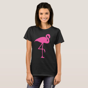 PINK FLAMINGO Black T-shirts TEES