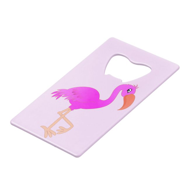 Pink Flamingo Bottle Opener (Front Angled)