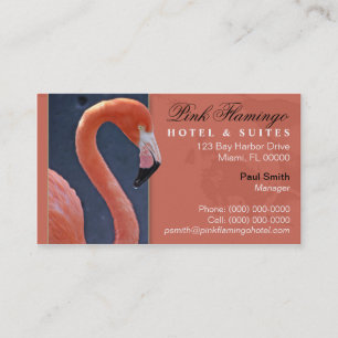 Pink Flamingo Business Card