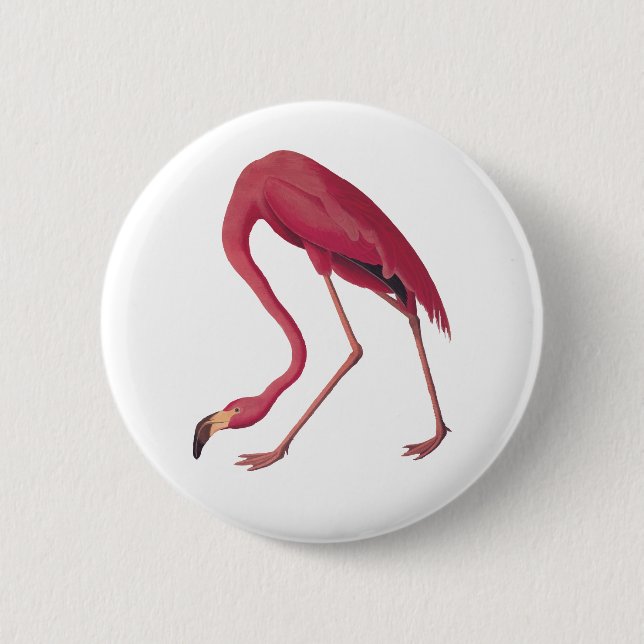 Pink Flamingo Button (Front)